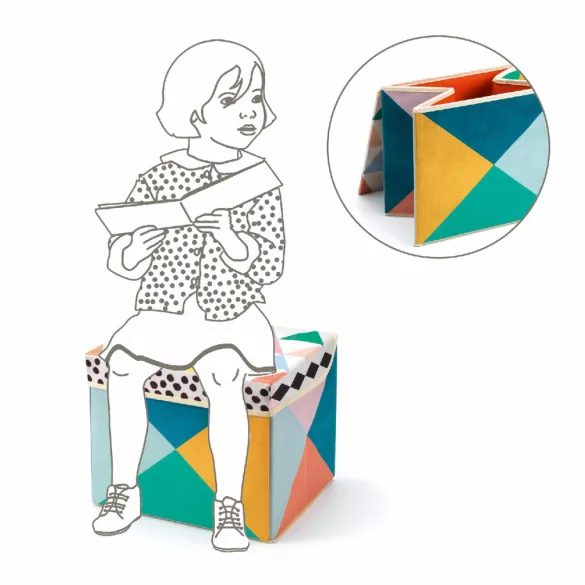 Djeco Úložná krabička Správna krabička - Seat toy box