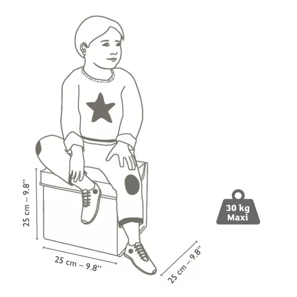Djeco Little Big room Stojan na hračky Hviezdy - Stars