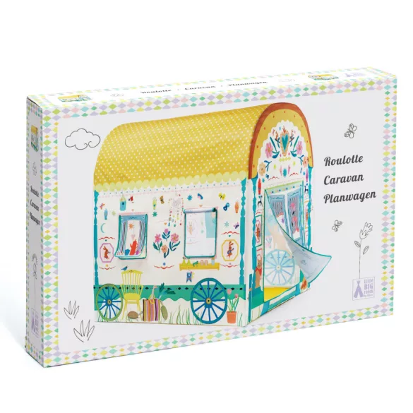Djeco Little Big room Hrací stan Ekhos vozík - Caravan