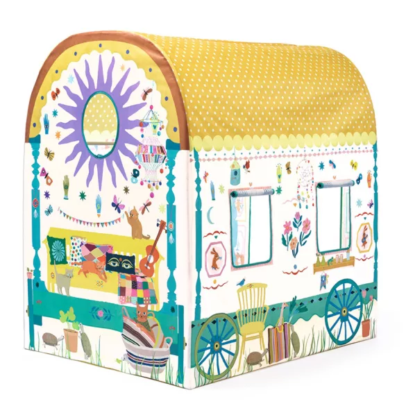 Djeco Little Big room Hrací stan Ekhos vozík - Caravan