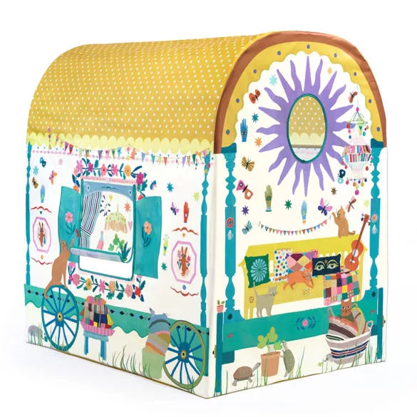 Djeco Little Big room Hrací stan Ekhos vozík - Caravan
