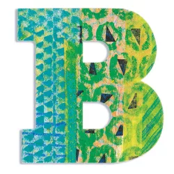   Djeco Little Big room Dekoračné písmeno - B - Peacock letter