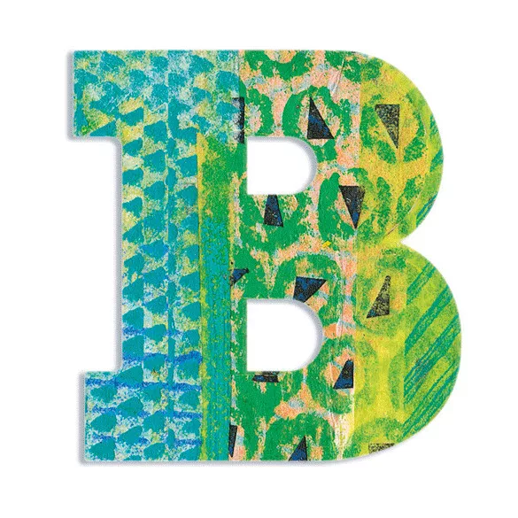Djeco Little Big room Dekoračné písmeno - B - Peacock letter