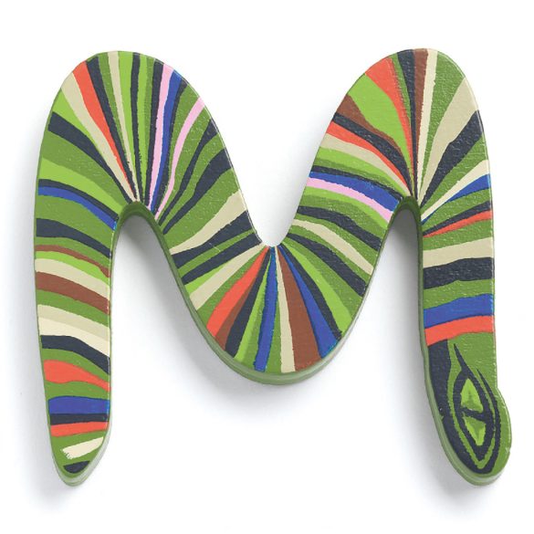 Djeco drevené písmeno - M - Animals