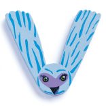 Djeco drevené písmeno - V - Animals