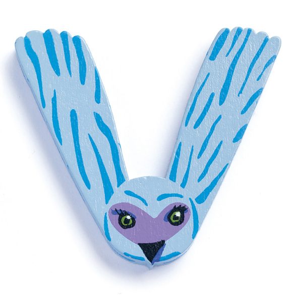 Djeco drevené písmeno - V - Animals