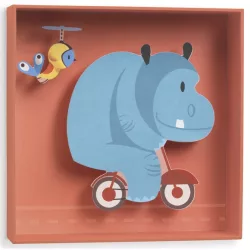   Djeco Little Big room Nástenná dekorácia Hroch - Hippopotamus