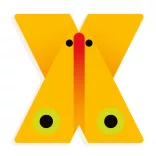 Djeco Zvieracie dekorácie písmeno - X