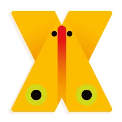 Djeco Zvieracie dekorácie písmeno - X