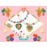 Djeco Design by Sada na výrobu šperkov Párové srdiečka - Heart Threading
