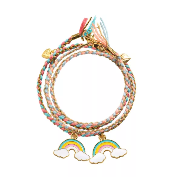 Djeco Design by Sada na výrobu šperkov Dvojica dúh - Rainbow Kumihimo