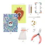 Djeco Design by Sada na výrobu šperkov Dvojica srdiečok - Miyuki and Hearts