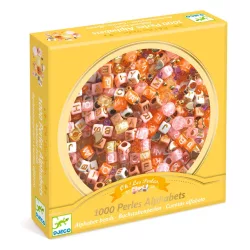   Djeco Sada na výrobu šperkov – Písmenkové korálky, zlatá