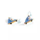 Djeco 3D príbehy s nálepkami Doprava s vozidlami – Lift-up stickers – Vehicles