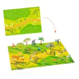 Djeco 3D príbehy s nálepkami – Životné prostredie zvierat – Lift-up stickers – Animals