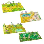 Djeco 3D príbehy s nálepkami – Životné prostredie zvierat – Lift-up stickers – Animals