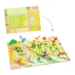 Djeco 3D príbehy s nálepkami Život na vidieku – Lift-up stickers – Farm