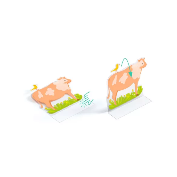 Djeco 3D príbehy s nálepkami Život na vidieku – Lift-up stickers – Farm