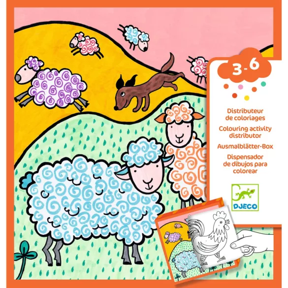 Djeco Design by Prekvapenie – dávkovač farieb na maľovanie – Farma