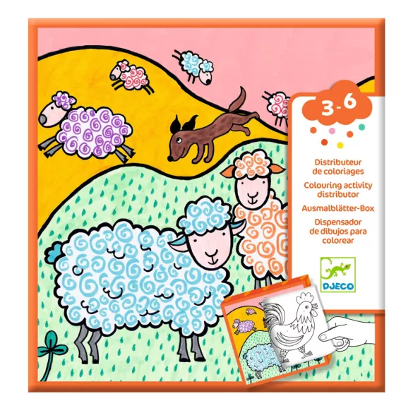 Djeco Design by Prekvapenie – dávkovač farieb na maľovanie – Farma