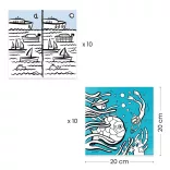 Djeco Design by Djeco - Dávkovač farieb s prekvapením Oceán - Coloring dispenser Ocean