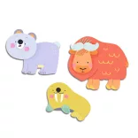 Djeco Design by Matricák Zvieratá z polárnych oblastí - Ice field animals