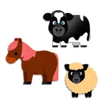 Djeco Design by Matricák Domáce zvieratá - Farm animals
