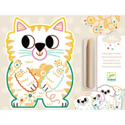   Djeco Design by Meglepetés omaľovánka Domáce zvieratá - Domestic animals