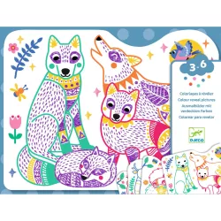   Djeco Design by Meglepetés, farbička Lesné zvieracie rodiny - Forest families