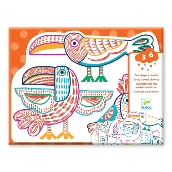 Djeco Design by Meglepetés omaľovánka Divoké zvieratá – Wild families
