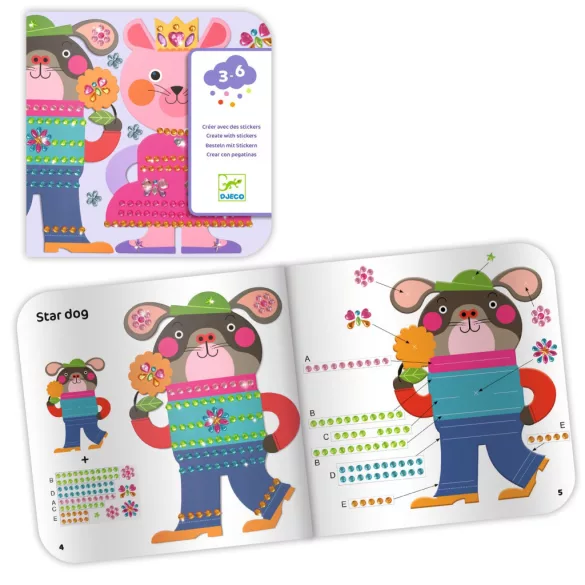Djeco Design by Kollázs műhely Trblietavé obrázky s reťazami zo strassov – Sparkles