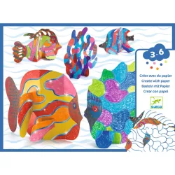   Djeco Design by Sada na vyfarbovanie Pod vlnami - Under the waves