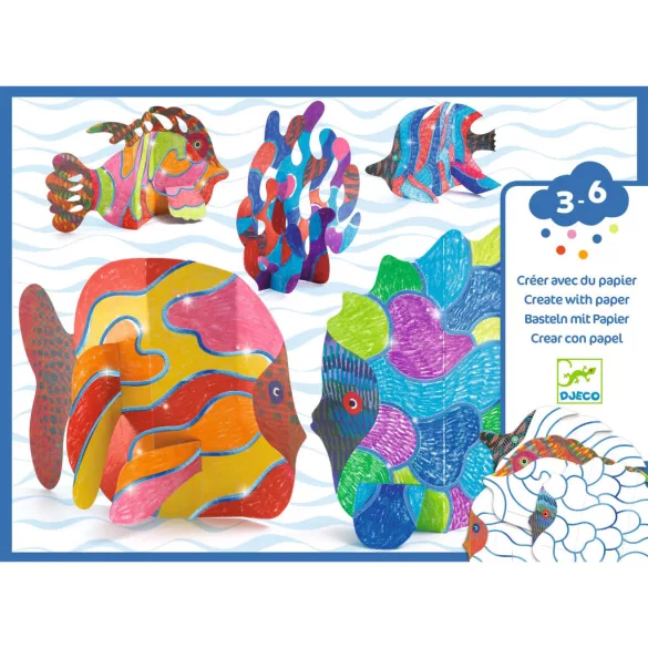 Djeco Design by Sada na vyfarbovanie Pod vlnami - Under the waves