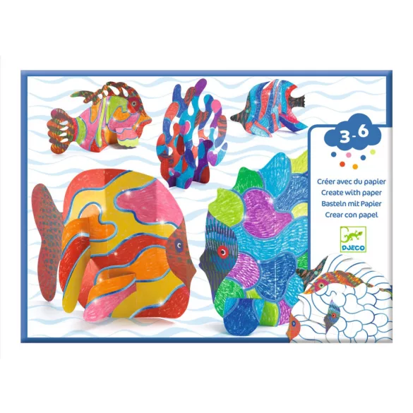 Djeco Design by Sada na vyfarbovanie Pod vlnami - Under the waves