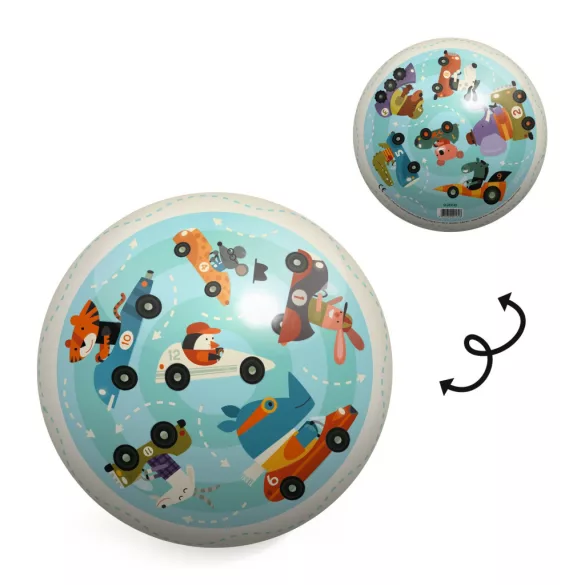 Djeco gumová lopta ∅ 22 cm Doprava - Traffic ball