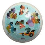 Djeco gumová lopta ∅ 22 cm Doprava - Traffic ball