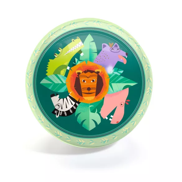 Djeco gumová lopta ∅ 22 cm Zvieratá savany – Savanna ball