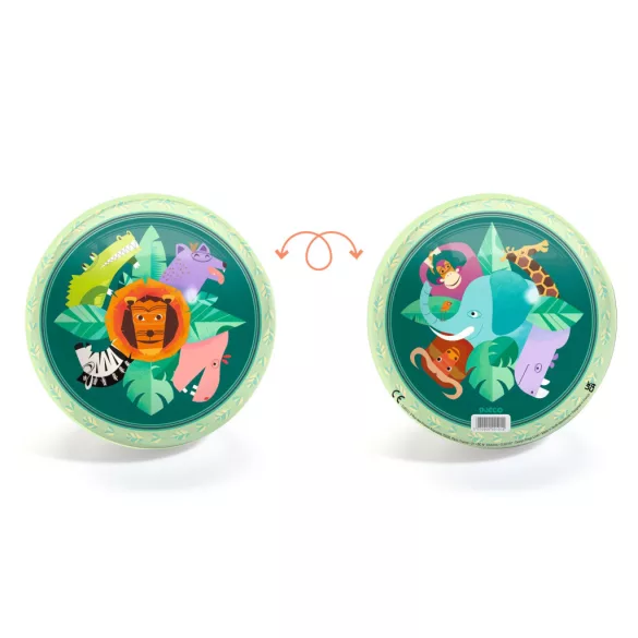Djeco gumová lopta ∅ 22 cm Zvieratá savany – Savanna ball