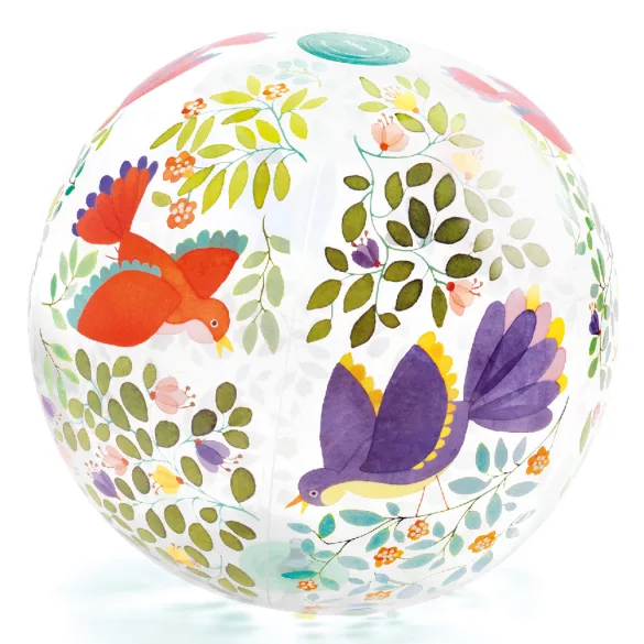 Djeco Nafukovacia lopta ∅ 35 cm Vtáčiky - Birds ball
