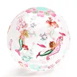 Djeco Nafukovacia lopta ∅ 35 cm Lopta s motívom morskej panny – Mermaid Ball