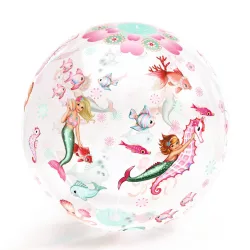   Djeco Nafukovacia lopta ∅ 35 cm Lopta s motívom morskej panny – Mermaid Ball