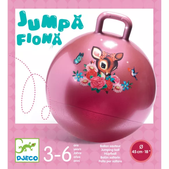 Djeco Skákací loptu Ø 45 cm Fiona srnka - Jumpa Fiona