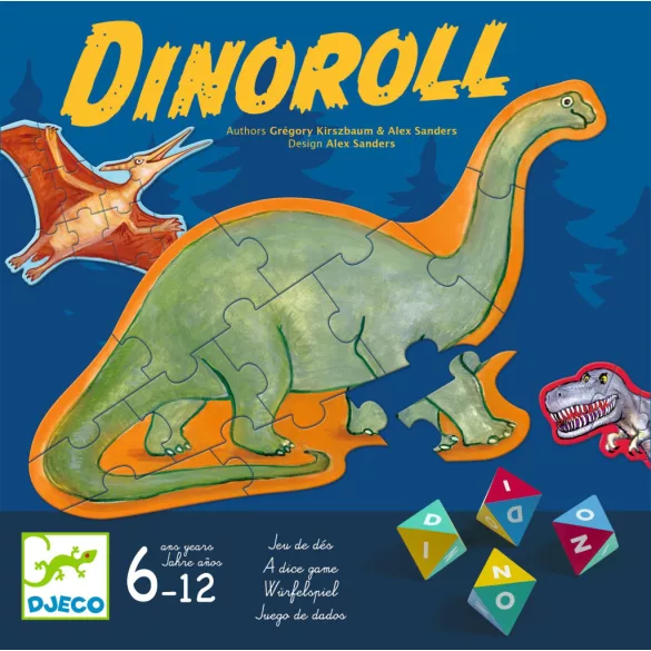 Spoločenská hra Djeco Dino-dino – Dinoroll