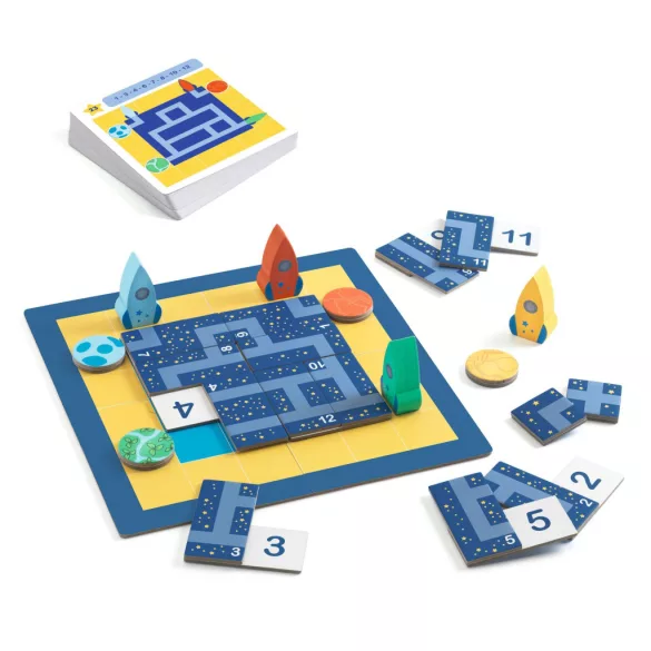 Djeco Logická hra Hľadanie cesty - Track Puzzle
