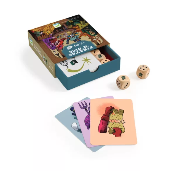 Djeco Spoločenská hra Pirátske kocky - Pirates 'n' Dice