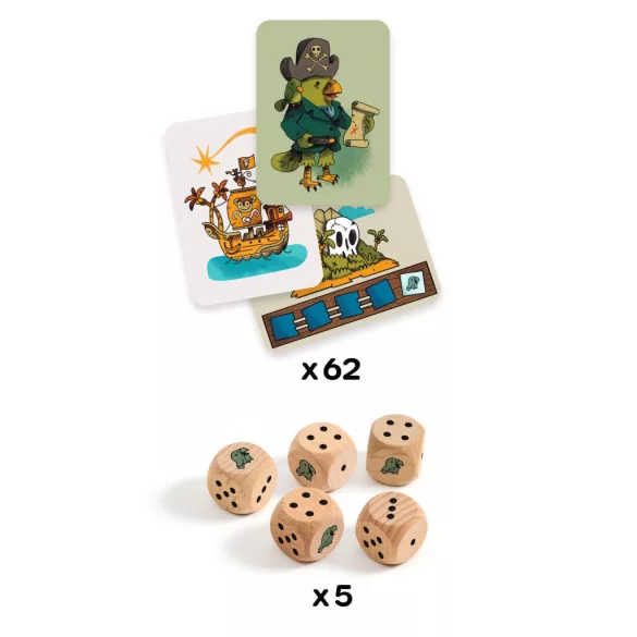 Djeco Spoločenská hra Pirátske kocky - Pirates 'n' Dice