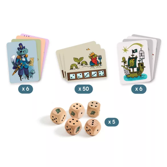 Djeco Spoločenská hra Pirátske kocky - Pirates 'n' Dice