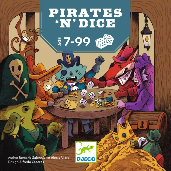 Djeco Spoločenská hra Pirátske kocky - Pirates 'n' Dice