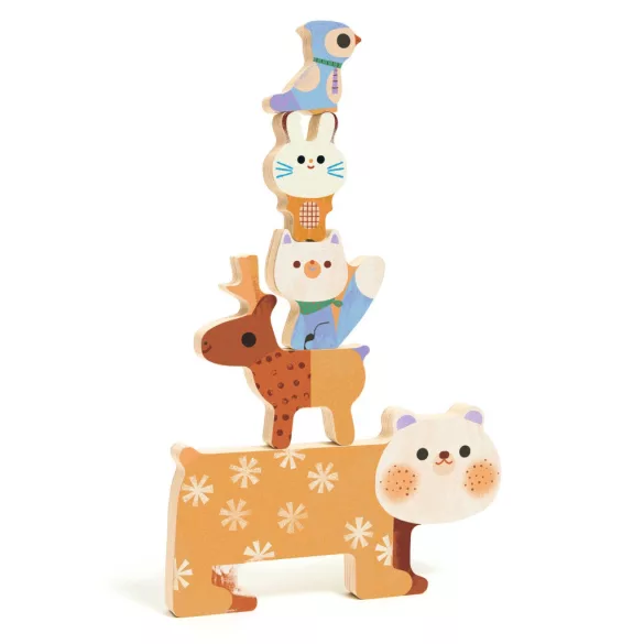 Djeco Skladacie tvary Zvieratká – Woody Stack