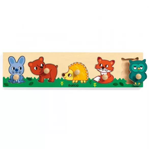 Djeco puzzle s úchytkami - Forest'n'co